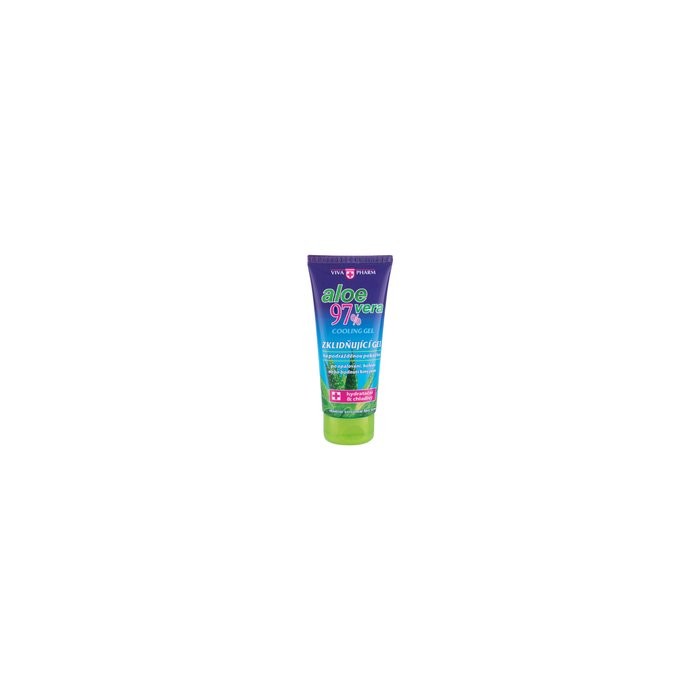 VivaPharm Aloe Vera Cooling Gel - Soothing cooling gel after sunbathing, shaving and insect stings