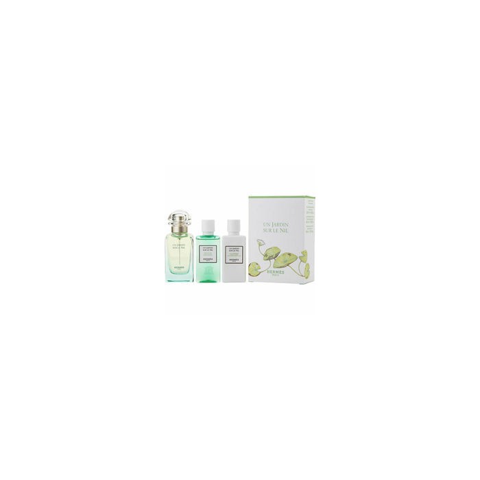 Un Jardin Sur Le Nil EDT gift set 50 ml, body lotion 40 ml and shower gel 40 ml