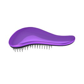 Metalic Purple Hairbrush - Kartáč na vlasy s rukojetí