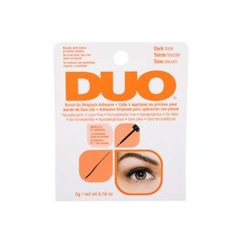 Duo Brush-On Striplash Adhesive Dark Tone - Glue for false eyelashes with double brush 5 g