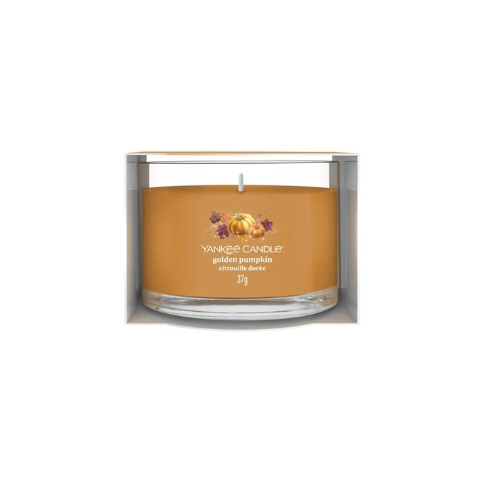 Golden Pumpkin ( zlatá dýně ) - Votivní svíčka ve skle