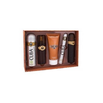 Cuba Must Have Gold Gift Set EDT 100 ml, 35 ml EDT, After Shave 100 ml shower gel 200 ml and 200 ml deospray