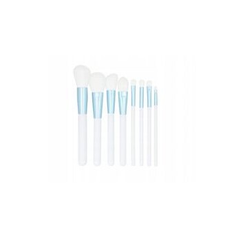 Makeup Brush Set White 9 pcs