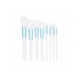 Makeup Brush Set White 9 pcs