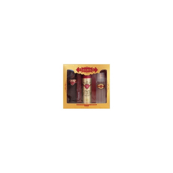 Cuba Royal Gift Set 100 ml EDT, After Shave (after shave) Royal 100 ml and 200 ml Royal deospray