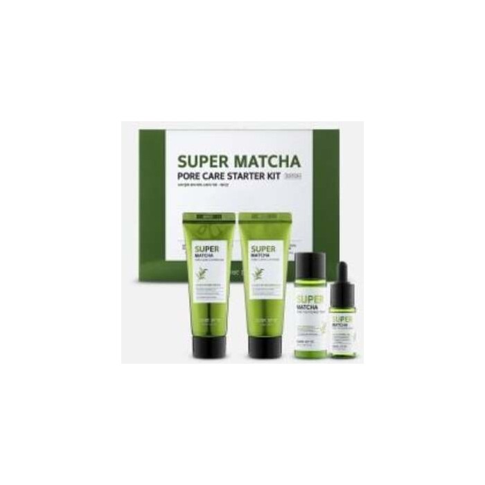 Super Matcha Pore Care Starter Kit - Dárková sada pro stažení pórů a matný vzhled pleti