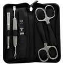 Black manicure set made of genuine leather Solingen 9350