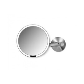 Sensor s LED osvětlením, 5x zvětšení - Síťové kosmetické zrcátko na zeď