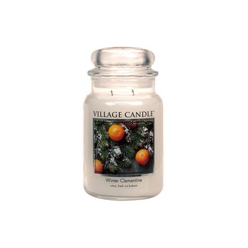 Winter Clementine Candle ( sváteční mandarinka ) - Vonná svíčka ve skle