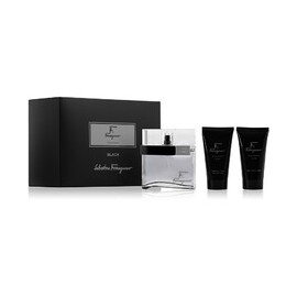 F By Ferragamo Pour Homme Black Dárková sada EDT 100 ml, sprchový gel 75 ml a balzám po holení 75 ml