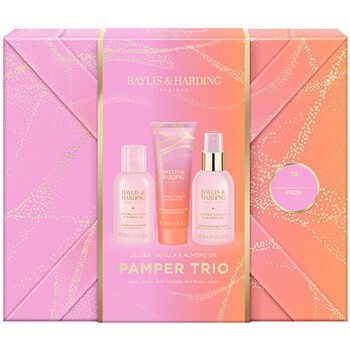 Pamper Trio Body Gift Set ( Jojoba, Vanilka & Mandlový olej ) - Sada péče o tělo