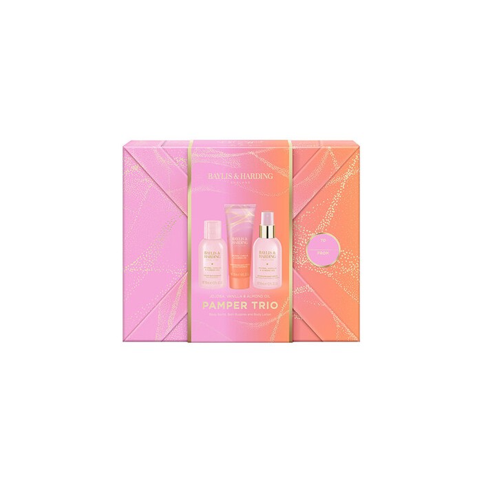 Pamper Trio Body Gift Set ( Jojoba, Vanilka & Mandlový olej ) - Sada péče o tělo