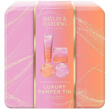 Luxury Pamper Tin ( Jojoba, Vanilka & Mandlový olej ) - Dárková sada péče o tělo