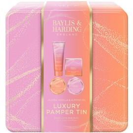 Luxury Pamper Tin ( Jojoba, Vanilka & Mandlový olej ) - Dárková sada péče o tělo